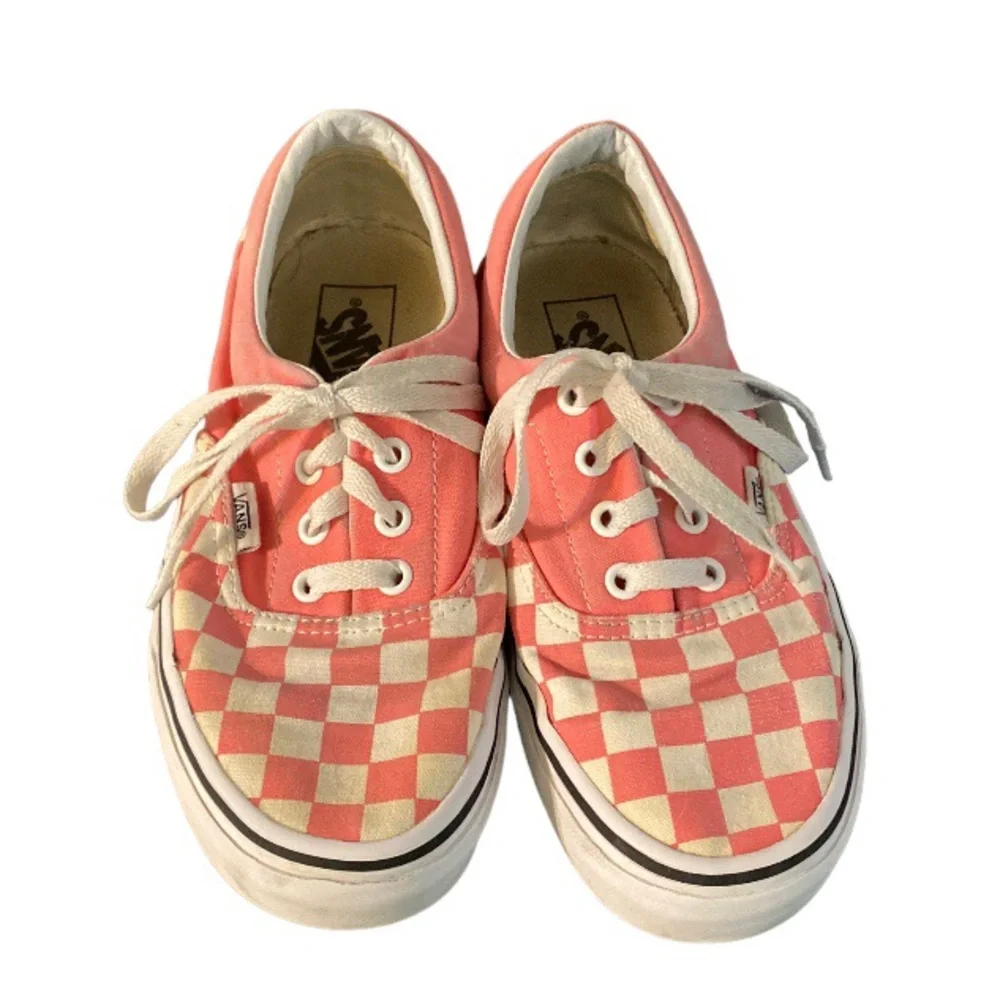 Pink Vans Era Womens Skate Shoes Sneaker Pink Strawberry Check  Checkerboard 7